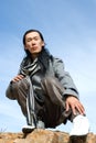 Asian man of fashion Royalty Free Stock Photo