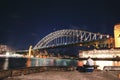 An Asian man fishing at the pier two 2, the rock at night in S