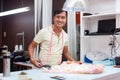 Asian man tailor fashion clothes dress designer