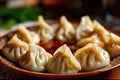 Asian manti, a beloved hot meat dish, serves as a culinary emblem, representing the gastronomic diversity and traditions of Asian