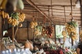 Asian market, exotic fruits