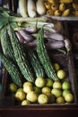 Asian market, exotic fruits