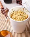 Asian meal with ramen noodles Royalty Free Stock Photo