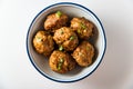 Asian Meatballs on Isolated Background