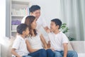 Asian mixed race family Royalty Free Stock Photo