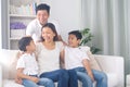 Asian mixed race family Royalty Free Stock Photo