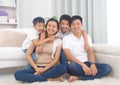 Asian mixed race family Royalty Free Stock Photo