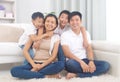 Asian mixed race family Royalty Free Stock Photo