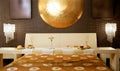 Asian modern bedroom breakfast luxury table Royalty Free Stock Photo