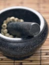 Asian mortar and pestle