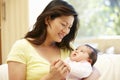 Asian mother and baby Royalty Free Stock Photo