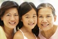 Asian mother,daughter and grandmother Royalty Free Stock Photo