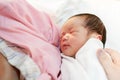 Asian mother with newborn baby in the hospital Royalty Free Stock Photo