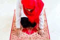 Asian Muslim woman praying Royalty Free Stock Photo