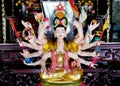 Asian mythological multiarm statue Royalty Free Stock Photo