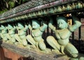 Asian mythological statues in Cambodia