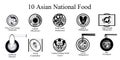 10 Asian National Food