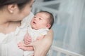 Asian New born baby in arms of mothers