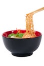 Asian noodle soup Royalty Free Stock Photo