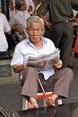 Asian old man Royalty Free Stock Photo