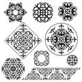 Asian ornaments and patterns