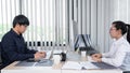Asian Outsource Software engineer Developer Team Working Code to find solution to problem In Modern Office, Startup business group