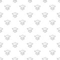 Asian pagoda pattern vector seamless