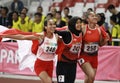 Indonesia`s gold medalist Putri Aulia in Asian Para Games 2018 Royalty Free Stock Photo