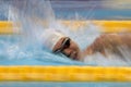 Kazakhstan`s gold medalist Dmitriy Li competes in the men`s 400m freestyle S10 final of the 2018 Asian Para Games