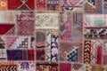 Asian patchwork carpet in Istanbul, Turkey