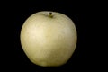 Asian Pear or Golden Pear on Black Background Royalty Free Stock Photo