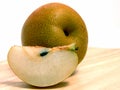 Asian Pear Slice & Whole Royalty Free Stock Photo