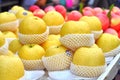Asian Pears Group in Package Royalty Free Stock Photo