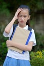 A Filipina School Girl With Headache