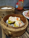 Asian Prawn or shrimp dumplings called hakau from Haka dimsum shop