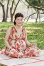 Asian pregnant woman Royalty Free Stock Photo