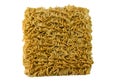 Asian ramen block of Instant isolated on white background. Royalty Free Stock Photo