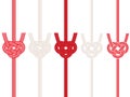 Asian ribbon decoration. mizuhiki set.