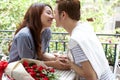 Asian romantic young couple enjoy Valentine