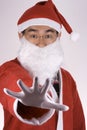 Asian Santa Claus Saying No