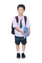 Asian schoolboy in uniform