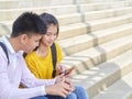 Asian schoolchildren, male and female