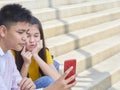 Asian schoolchildren, male and female