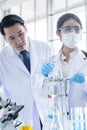 Asian scientist team has researching in laboratory Royalty Free Stock Photo