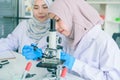 Asian scientist team has researching in laboratory Royalty Free Stock Photo