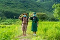 Asian Scout wearing a mask and Show respect, new normal