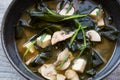 Asian seafood soup Royalty Free Stock Photo