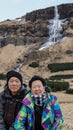 Asian senior couple travel to Icealand, Europe trip after retire