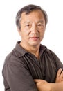 Asian senior man portrait Royalty Free Stock Photo