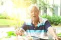 Asian senior man Royalty Free Stock Photo